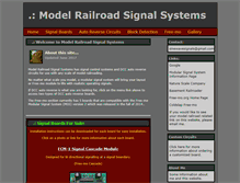 Tablet Screenshot of modelrailroadsignalsystems.com